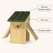 Birdhouse of observation entrance 34 mm — photo 4