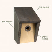 Birdhouse grey in wood oiled — photo 4