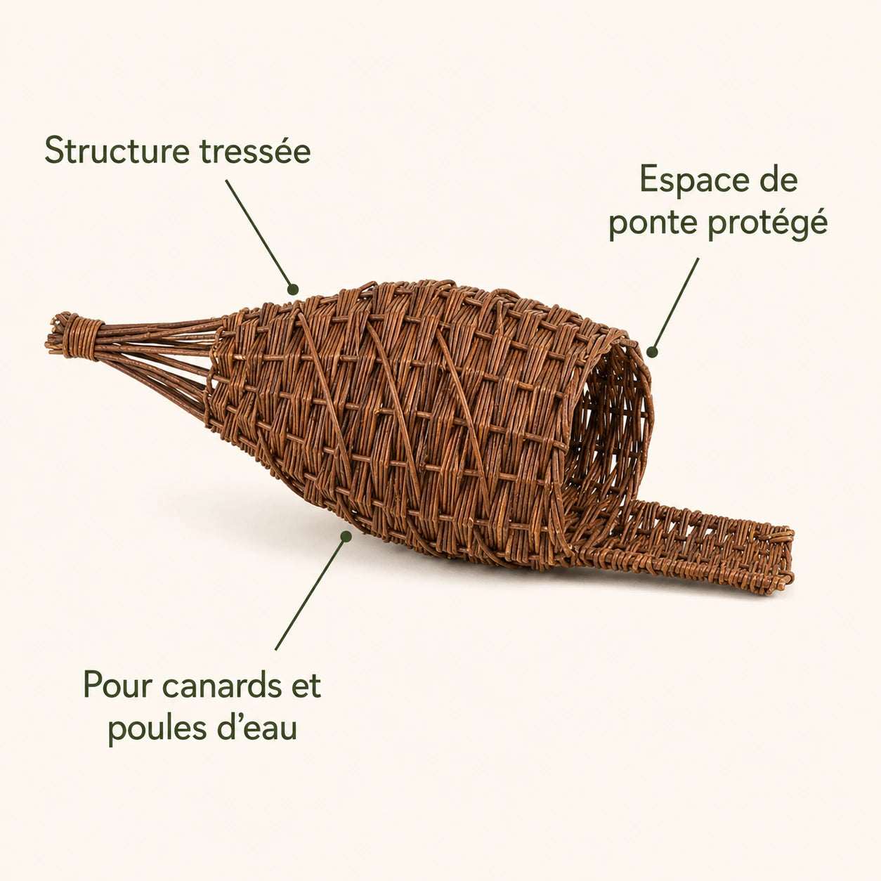 Basket-birdhouse woven — photo 4