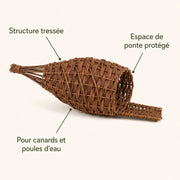 Basket-birdhouse woven — photo 4
