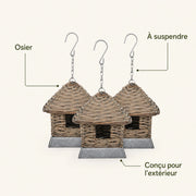 Set of 3 birdhouses in willow brown — photo 4
