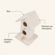 Birdhouse hanging in wood white — photo 4