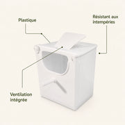 Birdhouse in plastic with front sloping — photo 4