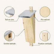 Birdhouse in wood anthracite — photo 4