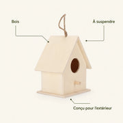 Birdhouse in wood light with double entrance — photo 4