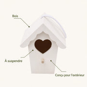 Birdhouse in wood white — photo 4