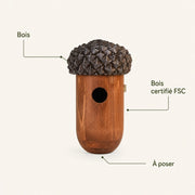 Birdhouse in pine brown — photo 4