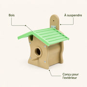 Birdhouse in wood green — photo 4