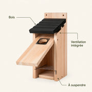 Birdhouse hanging in wood black — photo 4