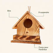 Birdhouse in wood brown light — photo 4