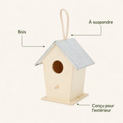 Birdhouse style rustic in wood beige — photo 4