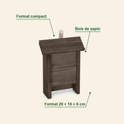 Bat box compact in wood brown — photo 4