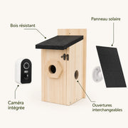 Birdhouse wall-mounted in wood brown — photo 4