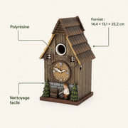 Birdhouse in wood size 14,4 × 13,1 × 25,2 cm — photo 4