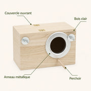 Birdhouse hanging in wood with entrance metal — photo 4