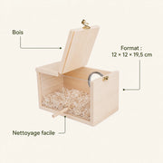 Birdhouse in wood beige size 12 × 12 × 19,5 cm — photo 4