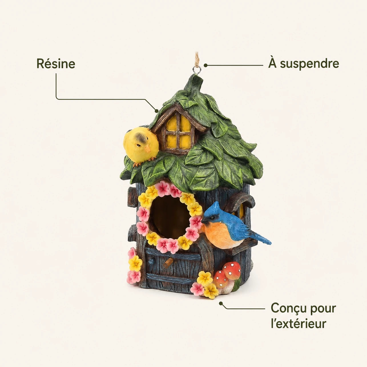 Birdhouse hanging brown — photo 4