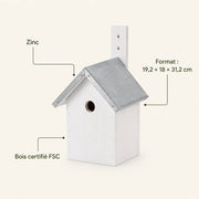 Birdhouse white size 19,2 × 18 × 31,2 cm — photo 4