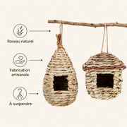 Set of 2 birdhouses hanging black — photo 4