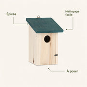 Birdhouse with green roof — photo 4