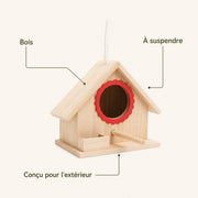Birdhouse hanging in pine red — photo 4