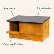 Birdhouse horizontal in wood solid — photo 4