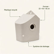 Birdhouse beige size 23 × 18 × 18 cm — photo 4