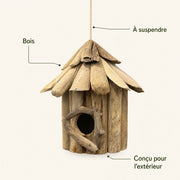 Birdhouse in wood black — photo 4